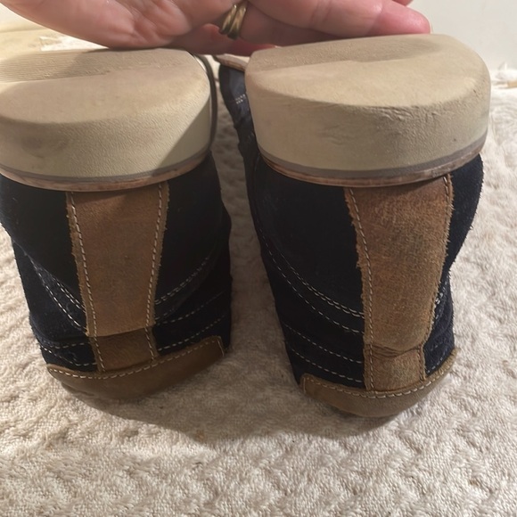 G H Bass Baltimore Blue Suede Oxford Ankle Boot Unisex - Picture 6 of 10